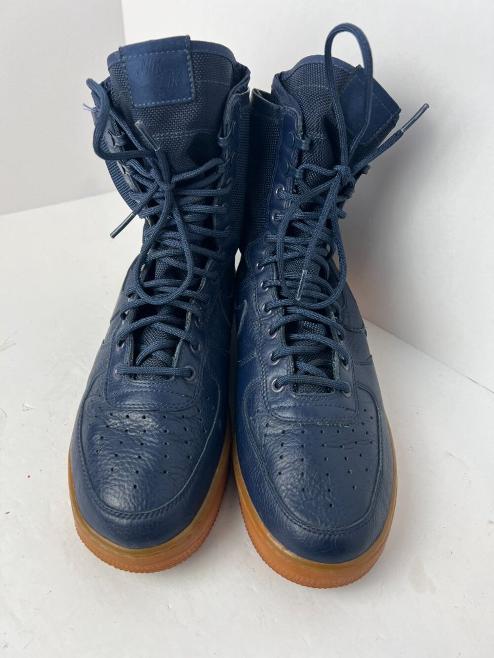 Nike SF Air Force 1 High Mens Size 10 Midnight Navy Blue Gum Shoes